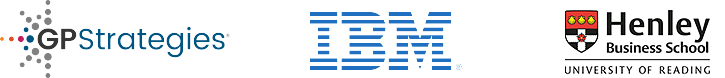 GP Strategies Alliance logos - GP Strategies, IBM and Henley Business School
